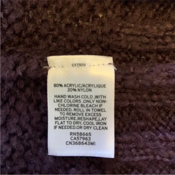 Nordstrom Caslon long cozy Plum Sweater - Picture 6 of 7